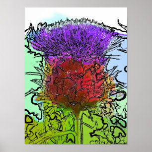 PÓSTER FLOR DE ARTICHOKE
