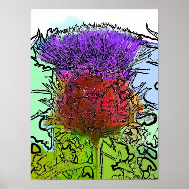 PÓSTER FLOR DE ARTICHOKE (Frente)