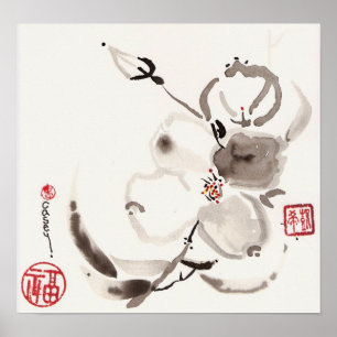 Póster Flor de Branco