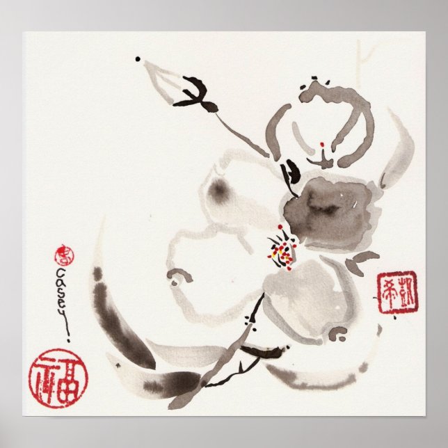 Póster Flor de Branco (Frente)