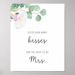 Poster Flor de Calla - Quantos beijos joga chá de panela