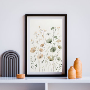 Poster Flor de Campo Suave em Flor