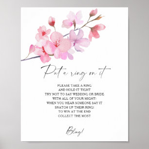 Poster Flor de Cerejeira - jogo de primavera para pedir a
