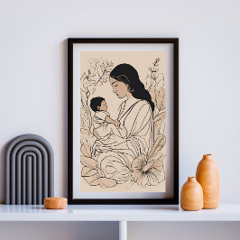 Poster Flor de Cerejeira Mãe – Um Momento de Amor e Seren