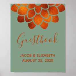 Poster Flor de Cobre Dramática no Livro de Presenças de C