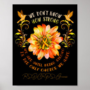Poster Flor de Conscientização de Rsrps Não Sabemos Quão