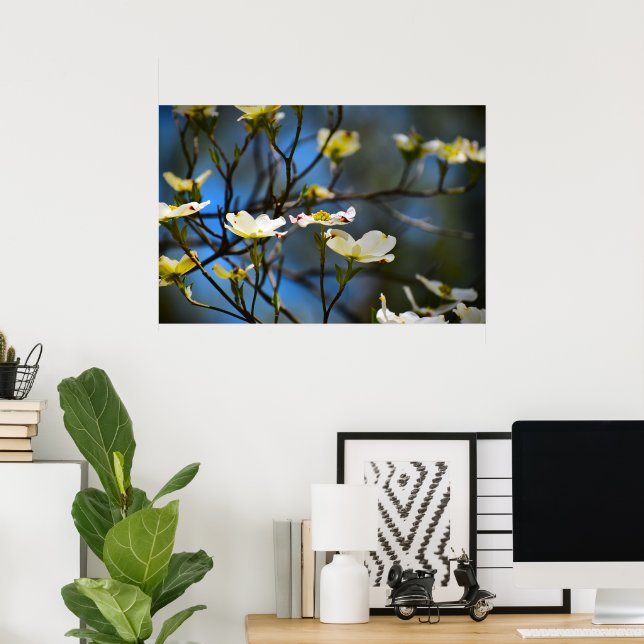 Poster Flor de Corniso,  (Escritório em casa)