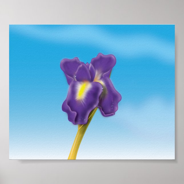Póster Flor de Íris (Frente)