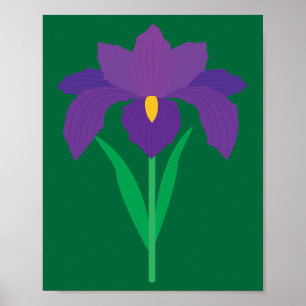 Poster Flor de Íris