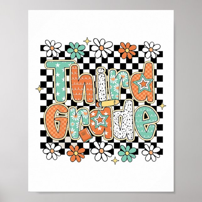 Poster Flor de Lápis da Terceira Série Primeiros Dias de  (Frente)