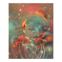 FLOR DE LARANJA COM FUNDO ATMOSFÉRICO SONHADOR