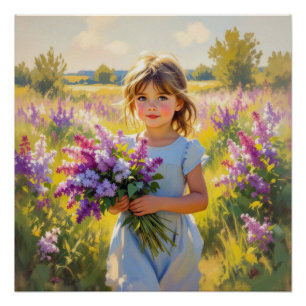 Póster Flor de Lilás