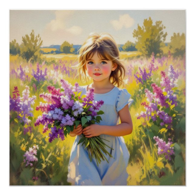 Póster Flor de Lilás (Frente)