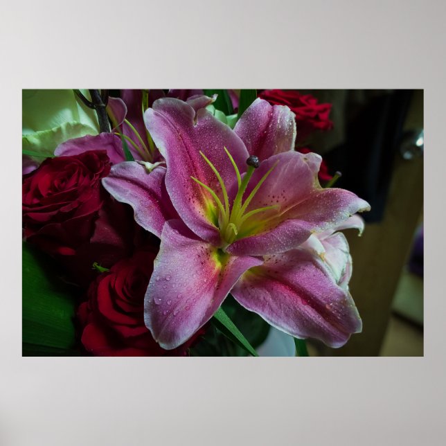 POSTER FLOR DE LÍRIO ROSA (Frente)