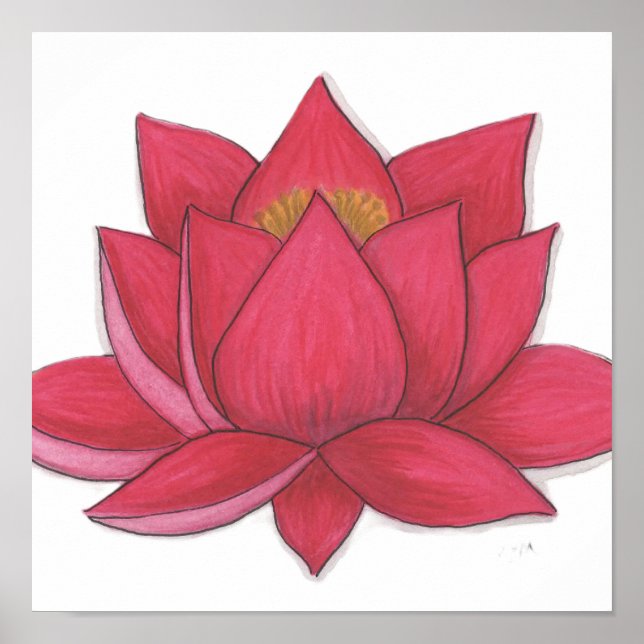 Poster Flor de Lótus (Frente)