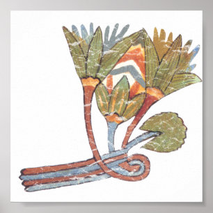 Poster Flor de lótus egípcia antiga