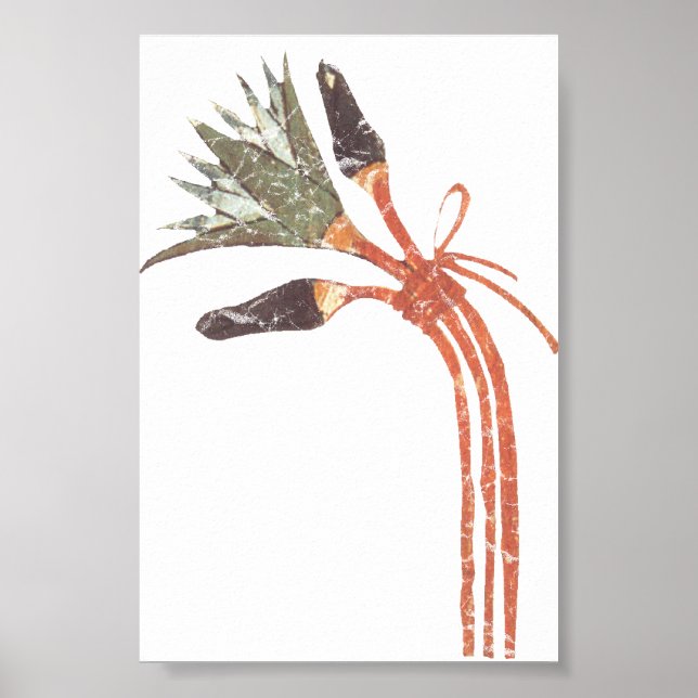 Poster Flor de lótus egípcia e botões (Frente)