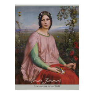 Póster Flor de Louis Janmot dos campos CC0914 perfeitos