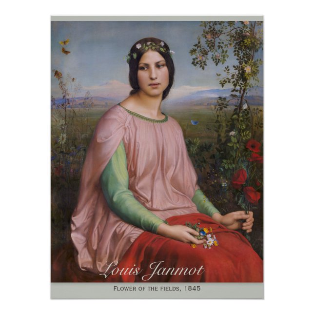 Póster Flor de Louis Janmot dos campos CC0914 perfeitos (Frente)