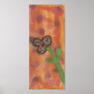 Poster Flor de mídia mista