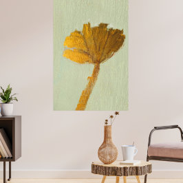 Poster Flor de Ouro sobre Tela