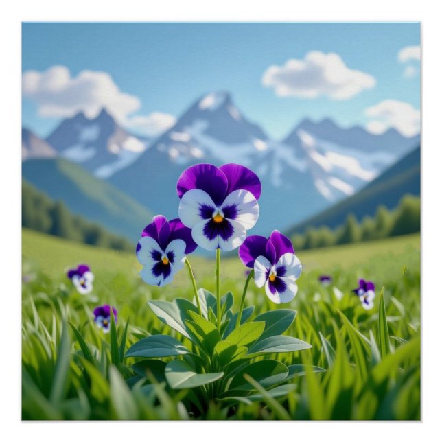 Póster Flor de Pensamento (Frente)
