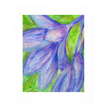 Flor de Púrpura de Pastel a Óleo