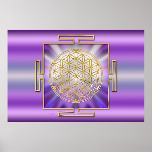 Poster Flor De Vida Yantra (Frente)