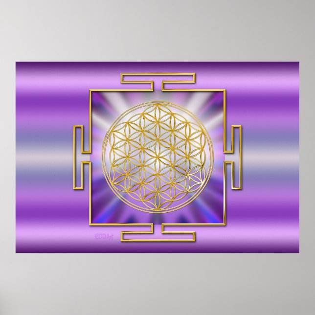 Póster Flor De Vida Yantra (Frente)
