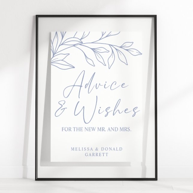 Poster Flor de Vinca Conselhos e Desejos Simples para Cas (Criador carregado)
