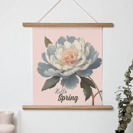 POSTER FLOR DE VINTAGEM DE PRIMAVERA HELLO