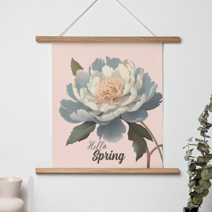 POSTER FLOR DE VINTAGEM DE PRIMAVERA HELLO