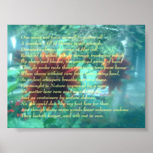 Poster Flor e soneto