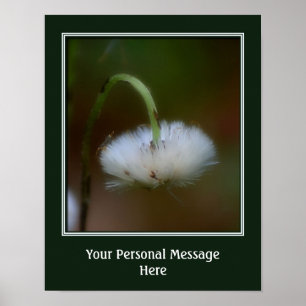 Póster Flor Fluffy Personalizado