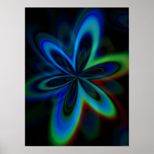 Póster Flor Groovy