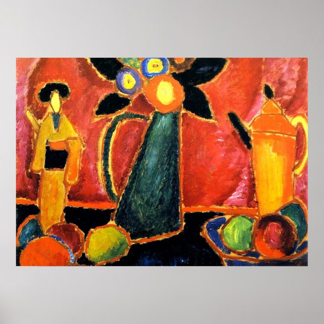 Poster Flor Japonês (Frente)