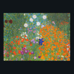 Poster flor jardim klimt gustav cottage<br><div class="desc">Um clássico trabalho de arte de Gustav Klimt,  Cottage Garden,  Bauergarten,  1907,  é um close up of a florden,  uma pintura floral colorida.</div>