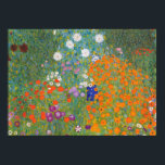 Poster flor jardim klimt gustav cottage<br><div class="desc">Um clássico trabalho de arte de Gustav Klimt,  Cottage Garden,  Bauergarten,  1907,  é um close up of a florden,  uma pintura floral colorida.</div>