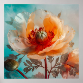 Poster Flor Laranja Delicada