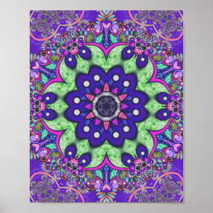 Poster Flor Mandala