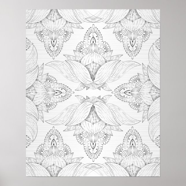 Poster Flor Mandala 3 (Frente)
