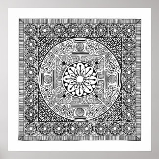 Poster Flor Mandala II