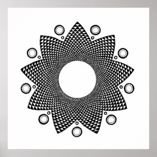 Póster Flor Mandala III