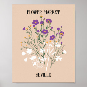 Poster Flor Market Editable Seville