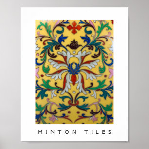 Poster Flor Mercado Vintage Amarelo de Flores Selvagem Bo