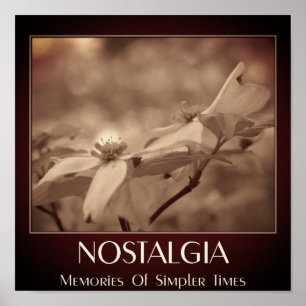 Poster Flor Nostalgia Sepia Dogwood