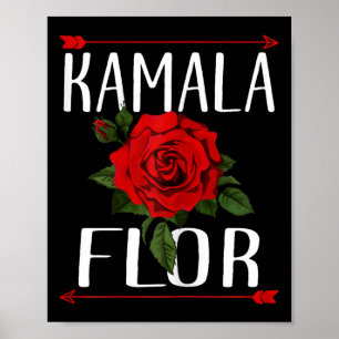 Poster Flor Rosa 2024 Estou com ela