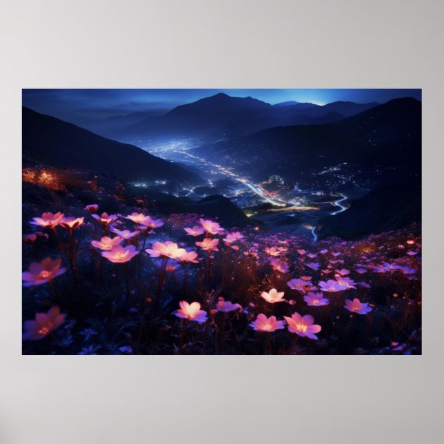 Poster Flor Selvagem Calma Natureza Tranquilo Paz (Frente)