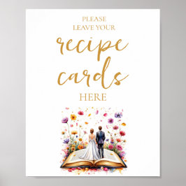 Poster Flor Selvagem Deixe seu Cartão de Receita Aqui Sin