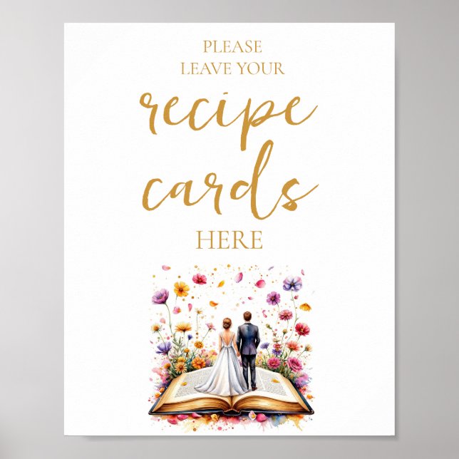 Poster Flor Selvagem Deixe seu Cartão de Receita Aqui Sin (Frente)